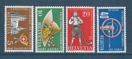 Suisse - YT N° 558 à 561 ** - Neuf Sans Charnière - 1955 - Nuevos
