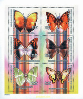 290323 MNH CENTROAFRICANA 2001 MARIPOSAS - Arañas