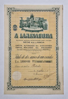 PORTUGAL-LISBOA- A Laminadora -Titulo De Dez  Acções De 100$00  - Nº04181 A 04190 - 8 De Junho De 1935 - Industrie