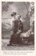 Couples - Quand Le Bonheur Est Près à Quoi Bon Tant Rêver - Il Suffit De Vouloir Pour Savoir... - Carte Postale Ancienne - Paare