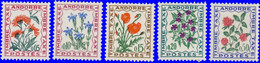 Andorre Taxes 1964. ~ YT T 46**L - Flore. Fleurs Des Champs (5 V) - Neufs