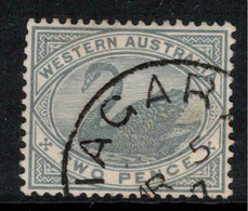 WESTERN AUSTRALIA 1885 2d Grey SG 96 U #APP15 - Usados