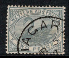 WESTERN AUSTRALIA 1885 2d Grey SG 96 U #APP15 - Oblitérés