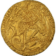 Monnaie, Grande-Bretagne, Edward IV, Angel, 1480-1483, Londres, TTB, Or - 1066-1485 : Basso Medio Evo