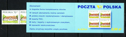 POLAND 1998  MICHEL NO 3772 X 4 Booklet MNH - Carnets