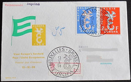 BELGIEN 1958 Mi-Nr. 1117/18 CEPT FDC - 1958