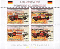 226579 MNH CONGO. República Democrática 2006 VEHICULOS DE BOMBEROS - Oblitérés