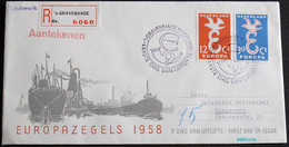 NIEDERLANDE 1958 Mi-Nr. 718/19 CEPT FDC - 1958