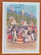 Ancien Chromo BISCUIT PERNOT (5 Usines) Lampions & Lanternes Vénitiennes Un 15 Août 2è Empire - Pernot