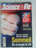 Sciences Et Vie: Septembre 2000/ N 996 - Sommeil - Ciencia