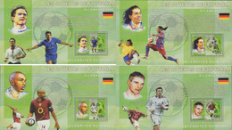 580710 MNH CONGO. República Democrática 2006 GRANDES JUGADORES DEl FUTBOL - Usados