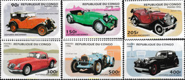 609711 MNH CONGO 1996 COCHES ANTIGUOS - FDC