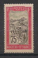 MADAGASCAR - 1908 - N°Yv. 107 - Filanzane 75c - Neuf Luxe ** / MNH / Postfrisch - Neufs