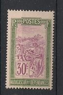 MADAGASCAR - 1922 - N°Yv. 136 - Filanzane 30c Vert Et Lilas - Neuf Luxe ** / MNH / Postfrisch - Neufs