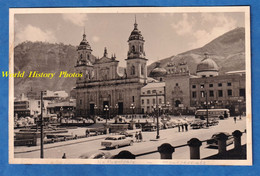 CPA Photo - BOGOTA - Cathedral Con Monserrate - Columbia Colombie South America Historia Architecture Automobile Autobus - Colombie