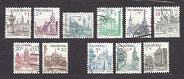 Czech Republic 1993-94 ⊙ Mi 12-19, 35, 52, 60 Sc 2888-2898 City Architecture Complete Edition.Tschechische Republik - Gebraucht