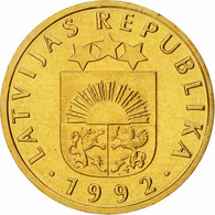 Coin, Latvia , Lettland , Lettonia , 5 Santimi, 1992, Nickel Brass, KM:16  Unc From Mint Roll - Letland