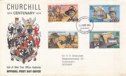 FDC ISLE OF MAN 48-51 - Sir Winston Churchill