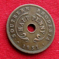 South Rhodesia 1/2 Penny 1951  Zimbabwe - Rhodesia