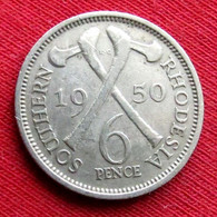 South Rhodesia 6 Pence 1950  Zimbabwe - Rhodésie