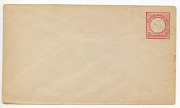 Germany 1870's Mint 3kr Imperial Eagle Postal Envelope - Enveloppes