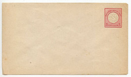 Germany 1870's Mint 3kr Imperial Eagle Postal Envelope - Covers