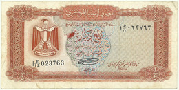 Libya - 1/4 Dinar - ND ( 1972 ) - Pick 33.b - Sign. 4 - Serie 1 E/12 - Central Bank Of Libya - Libië