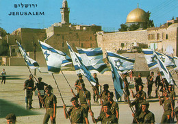 ISRAEL,TERRE SAINTE POUR LES JUIFS,JERUSALEM,MILITAIRE,DRAPEAU - Israël