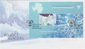 Australian Antarctic Territory-2009 Poles & Glaciers MS  FDC - Autres & Non Classés