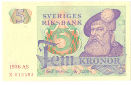 Sweden 5 Kronor 1976, KM#51 - Svezia