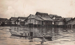 SINGAPOUR - Singapore - Malay Fishing Village - Canoe - Carte-Photo écrite (voir Les 2 Scans) Juillet 1929 - Singapour