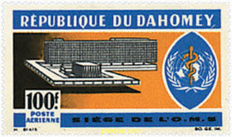 199272 MNH DAHOMEY 1966 INAUGURACION DE LA SEDE DE LA ORGANIZACION MUNDIAL DE LA SALUD (OMS) - Andere & Zonder Classificatie