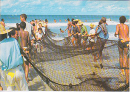 BRESIL - BRASIL - SALVADOR DE BAHIA  - FILET DE PECHE - PECHEURS  XAREU - Salvador De Bahia