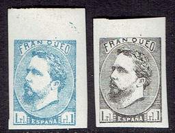 Provinces Basques Et Navarre : Don Carlos (YT N°1, 1873) 2 Timbres Neufs Avec Légères Traces De Charnières - Carlists