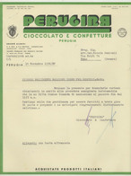 PERUGIA -PERUGINA -CIOCCOLATO E CONFETTURE -PERUGIA -F.LLI BUITONI -SANSEPOLCRO 1936 - Schokolade