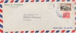 Cuba Air Mail Cover Sent To Denmark 10-7-1958 Topic Stamps - Luchtpost