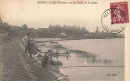 Gergy * Les Pêcheurs Sur Les Bords De La Saône * Pêcheurs Pêche à La Ligne - Autres & Non Classés