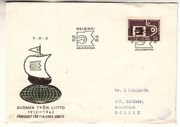 Finlande - Lettre De 1962 - Oblit Helsinki - - Covers & Documents