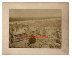 Oude Foto Albumine Antwerpen Anvers ZELDZAAM Fotograaf Clement Ommeganck 1877 Vrijheidsboom Grote Markt Ingebouwde Steen - Antwerpen