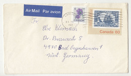 Canada Letter Cover Posted 1983 To Germany B230301 - Storia Postale