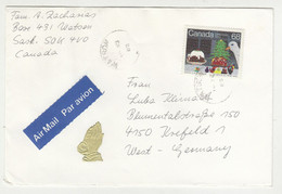 Canada Letter Cover Posted 1985? To Germany B230301 - Storia Postale