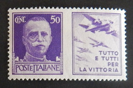 ITALIE PROPAGANDE DE GUERRE  MI 307/P3 NEUF(*) MNG ANNEE 1942 - Oorlogspropaganda