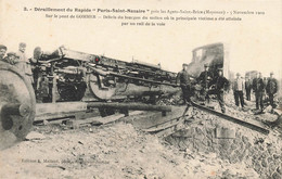 Agets St Brice * Le Déraillement Du Train Rapide PARIS ST NAZAIRE En Novembre 1909 * Sur Le Pont Gommer * Catastrophe - Autres & Non Classés