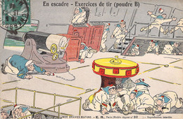 MILITARIA - HUMOUR - Nos Braves Marins - En Escadre Exercices De Tir - Poudre B - Carte Postale Ancienne - Humour