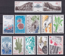 TAAF - 1986 - ANNEE COMPLETE  AVEC POSTE AERIENNE YVERT N° 115/121+ PA92/96 **  MNH - COTE = 33.15 EUR. - Años Completos