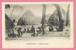 BA0692  Post Card   (SIERRA-LEONE) FREETOWN - Village Scene  +++++ - Sierra Leone