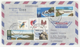 South Africa Multifranked Air Mail Letter Cover Posted 1972 To Germany B230301 - Storia Postale