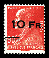N°3, Berthelot 10F Sur 90c Rouge Surchargé à Bord Du Paquebot 'Ile De France', Frais, SUP (signé Calves/certificats)  Qu - 1927-1959 Neufs