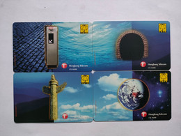 Hong Kong GSM SIM Cards, Early Stored Value SIM Card, (4pcs,MINT) - Hong Kong