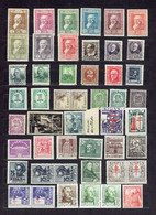 Colección De 80 Nuevos Sellos (80% ** MNH, 20% *MH) Años De 1930 A 1955 - Verzamelingen